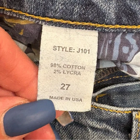 Kippys Women’s 27x31 Boot-Cut Jeans with Cross Detail & Swarovski Crystals - Picture 7 of 13